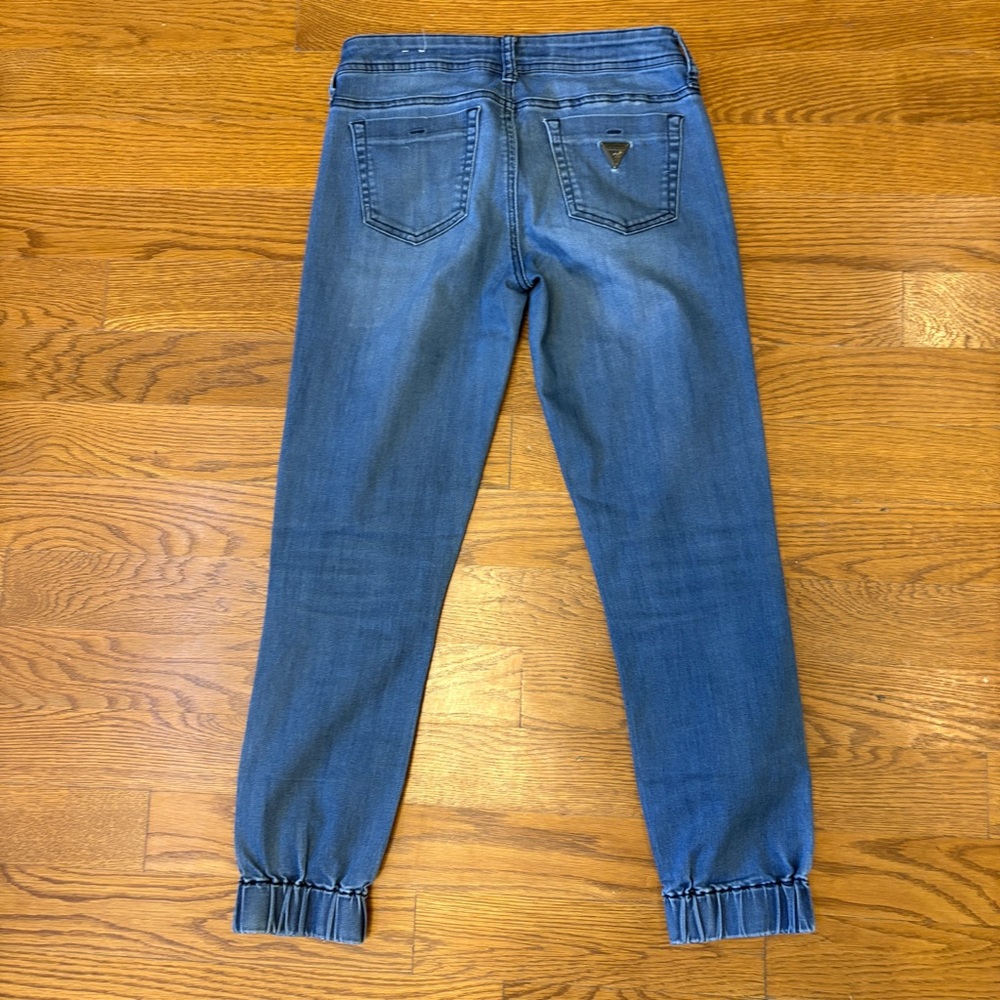 Guess Blue Ankle Zip Cuffed Jeans - Picture 4 of 8